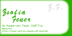 zsofia feuer business card